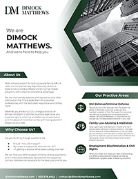 Dimock Matthews Flyer